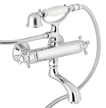 Damixa Tradition kar-/brusearmatur m/termostat, Krom